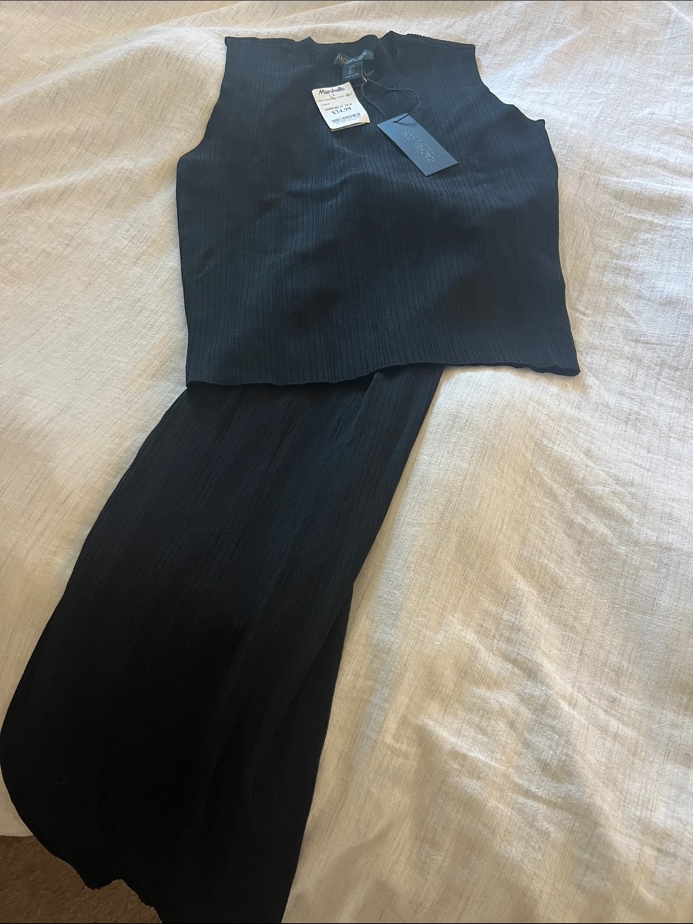 Rachel Zoe Black tank and long Skirt set - Picture 7 of 8